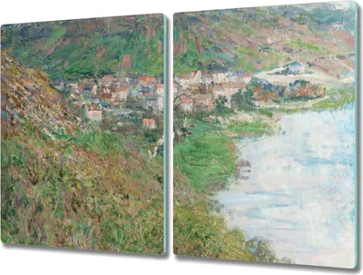 Produktbild von Coloray Hackbrett Kochplattenabdeckung Herdabdeckplatte 2x40x52 cm Schneidebrett Küchenbrett - Ansicht von Vetheuil Monet