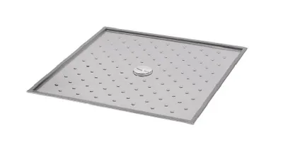 Obrázok produktu pre Sanela Záhradné bazénové sprchy - Sprchová vanička z nehrdzavejúcej ocele, 1000x1000x15 mm SLSN 10