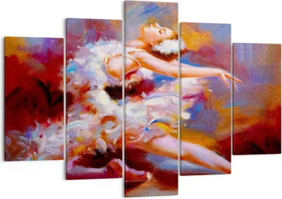 Produktbild von Bild auf Leinwand - Leinwandbild - Balletttänzer tanzen - 150x100cm - Wand Bild - Wanddeko - Leinwanddruck - Bilder - Kunstdruck - Wanddekoration - Leinwand bilder - Wandkunst - EA150x100-3463