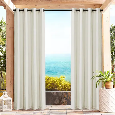 Productafbeelding van Transparante lichtfilter gordijnen, waterdicht, 140 x 213 cm, voor balkon, tuin