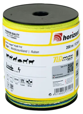 Produktbild von Horizont Ranger 200 M Elektrozaunband Gelb 12 mm Gelb 12 mm