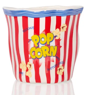 Produktbild von Popcorn Schale aus Dolomit Keramik glänzend Snackschale Design