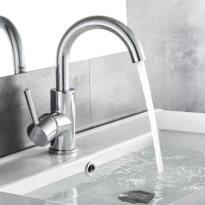 Produktbild von Chrom Badarmatur Waschtischarmatur Wasserhahn Bad 360° Waschbecken Armaturen Einhebelmischer Mischbatterie
