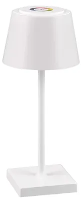 LED-Akku-Tischleuchte, 2,1 W, Farbwechsel, Dimmer, IP44, weiß