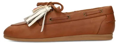 Produktbild von Damen Loafer VITA cognacfarben mit farbenfrohen Quasten, 1,5 cm Sohlenhöhe