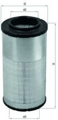 Produktbild von Luftfilter MAHLE LX 2066 für DAF LF 55 Filtereinsatz