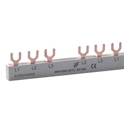 Zdjęcie produktu dla DOEPKE&CO. Szynoprzewód fazowy 3ph 17.5mm 140mm 10qmm 120A widełki