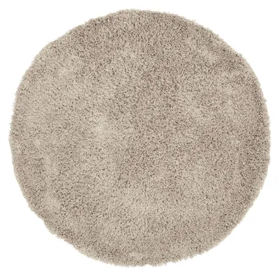 Produktbild von Unyqoos® MUST Living Rundteppich Celeste – Stoff, Ø 250 cm, taupe, großer Teppich für Wohnzimmer
