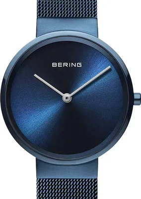 Produktbild von Damenarmbanduhr BERING 14531-397 klassisch in Marineblau für Paare