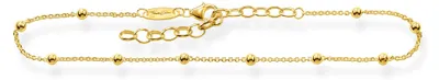 Produktbild von THOMAS SABO Fußkette 925 Sterlingsilber, 750 Gelbgold Vergoldung