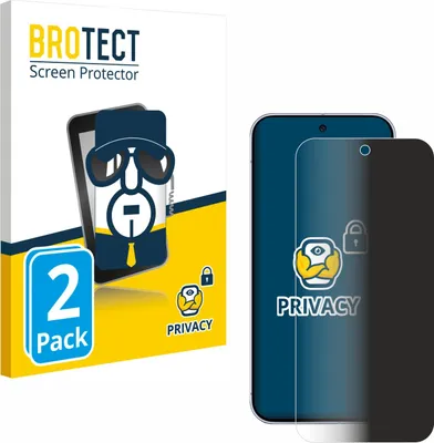 Produktbild von 2x BROTECT Sichtschutzfolie für Google Pixel 10 Pro XL Anti-Spy Privacy Sichtschutz Blickschutz Folie Blaulicht-Schutz