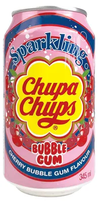 Produktbild von Chupa Chups Sparkling Cherry Bubble Gum 345ml