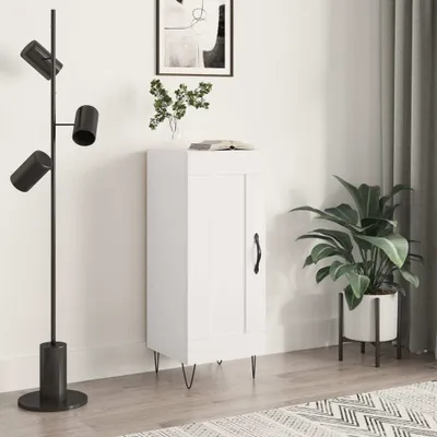 Produktbild von vidaXL Sideboard Hochglanz-Weiß 34,5x34x90 cm Holzwerkstoff