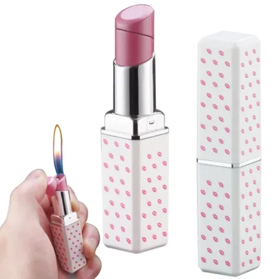 Produktbild von Nachfüllbares Feuerzeug - In Lippenstift-Form - Für Outdoor und Camping - Ohne Brennstoff