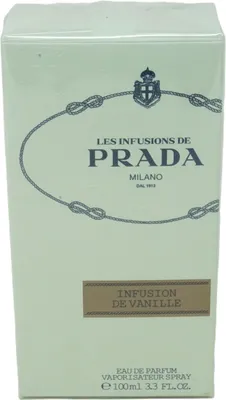 Produktbild von Prada Infusion de Vanille, Unisex, 100 ml, Nicht nachfüllbare Flasche, Bergamotte, Vanille, Engelwurz, Neroli, Vanille