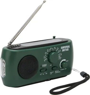 Obrázek produktu pro Ruční klikové rádio Přenosné praktické LED svítilny Venkovní multipásmové AM/FM/SW solární ruční klikové rádio pro počasí