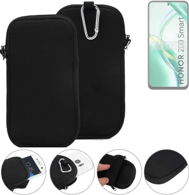 Produktbild von K-S-Trade Neopren-Hülle Handyhülle kompatibel mit Honor 200 Smart Schutzhülle Neoprenhülle Sleeve Schutz-Hülle Gürtel Tasche Case Holster