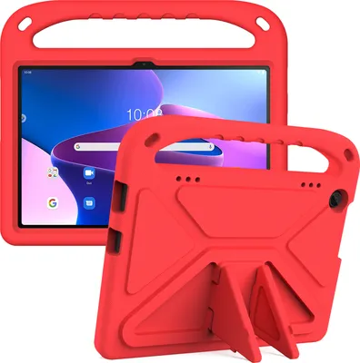 Obrázek produktu pro Ochranné pouzdro pro Lenovo Tab M10 3rd Gen TB-328 10,1", lehké dětské pouzdro z EVA s držadlem a stojánkem Červený