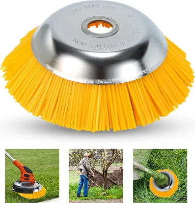 Produktbild von Jopassy Unkrautbürste Nylon Freischneideraufsatz 25,4x200mm Nylonbürste Für Stihl Motorsense Freischneider