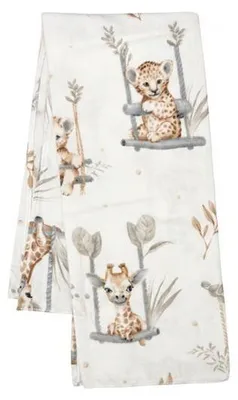 Obrázok produktu pre Flanelová plienka s potlačou New Baby ZOO beige