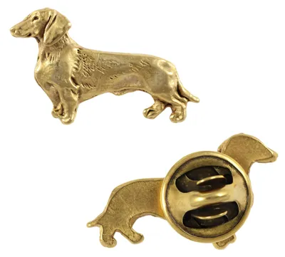 Obrázek produktu pro Art-Dog Brož – Jezevčík drátosrstý – pozlacené provedení