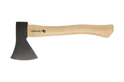 Produktbild von HÖGERT TECHNIK Äxte 1000g mit Holzstiel - Mehrzweckaxt zum Spalten und Hacken, ergonomischer Hickoryholzgriff, gehärtetes Axtblatt 47-55 HRC, mit Keilbefestigung, gefertigt nach DIN 5131