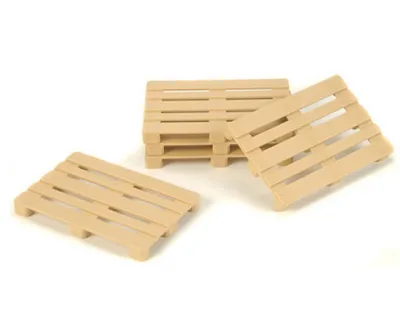 Produktbild von 1:14 Euro-Paletten Satz (5) aus Kunststoff für Modellbau