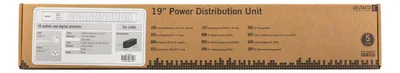 Immagine prodotto di PDU DELTACO da 19" con 10 connessioni, 2500 W, C13, misuratore digitale di volt/ampere,