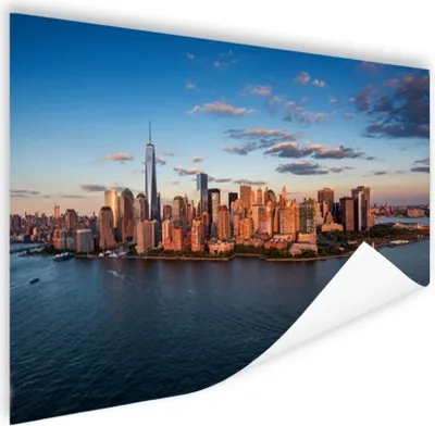 Produktbild von MuchoWow® Poster New York - Skyline - Boot 60x40 cm - Schlafzimmerdekoration