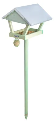 Image de Table mangeoire pour oiseaux sur piquet - L 27,8 cm x l 28 cm x H 119,5 cm