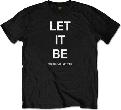 Produktbild von The Beatles - "Let It Be" T-Shirt für Herren/Damen Uni RO1883 (XL) (Schwarz)