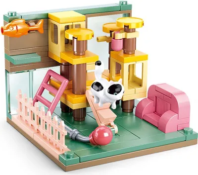 Zdjęcie produktu dla Sluban - Girl's Dream MiniHandcraft - Pokój dla kota w białe cętki