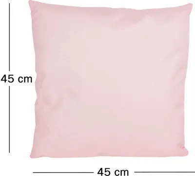 Produktbild von JACK 1x 45x45cm Outdoor Lounge Kissen Dekokissen inkl. Füllung Wasserabweisend Sitzkissen Garten Stuhl Lotus Effekt, Farbe:Rosa