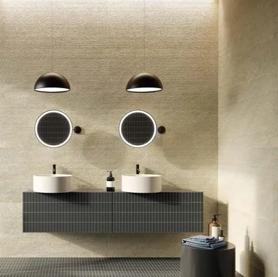 Productafbeelding van CASA39, keramische vloertegel met steeneffect, beige kleur, 60x120 cm, Italgraniti Origins