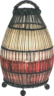 Obrázok produktu pre Näve Leuchten stolová lampa s E14 stolová lampa s E14 stolové lampy - Ratanová stolová lampa v:32,5cm, stolová lampa z farebného koša, výška 32,5 cm, Ø 16,5 cm, zásuvka E14