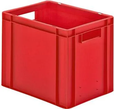 Zdjęcie produktu dla LA-KA-PE Pojemnik transportowy do układania w stos L400xW300xH320mm - TK400/320-0 RED