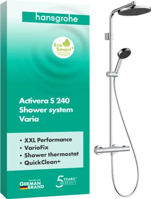 Obrázok produktu pre Hansgrohe Activera S regendoucheset Ø24cm chroom