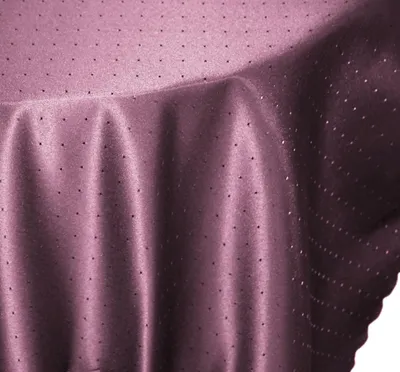 Produktbild von Tischdecke 130x260 cm lila oval Mitteldecke Punkte bügelfrei fleckenabweisend