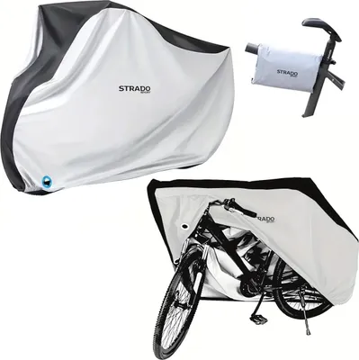 Productafbeelding van Grote, waterdichte fietshoes voor motorfietsen en scooters, afmetingen 110x200x70 cm, XXL, met aantrekkoord