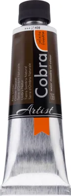 Image de Cobra Artist Peinture à l'huile miscible à l'eau Tube 150 ml Umbra Nature 408