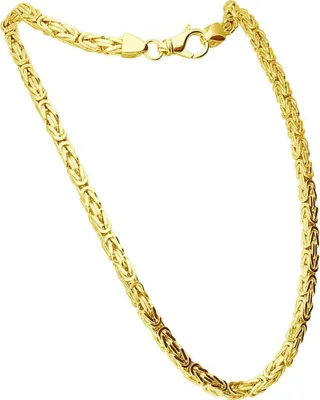 Produktbild von Halskette 925er Silber Königskette rhodiniert / vergoldet Gold Länge: 65cm | Stärke: 5mm