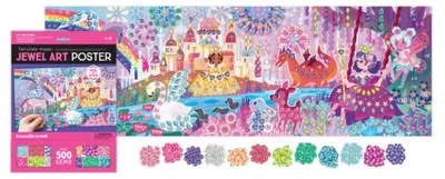 Produktbild von Crocodile Creek Bastelset - Mosaikposter magische Fantasiewelt 4+