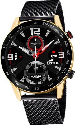 Image de Lotus en acier inoxydable montre homme noir sport élégant multifonction D2UL50019/1