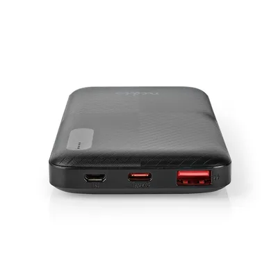 Immagine prodotto di Powerbank | 10000 mAh | 1,5 / 2,0 / 3,0 A | Numero di uscite: 2 | Connessione in uscita: 1x USB-A / 1x USB-C™ | Connessione in entrata: 1x Micro USB / 1x USB-C™ | PD2.0 18W | Polimeri di litio