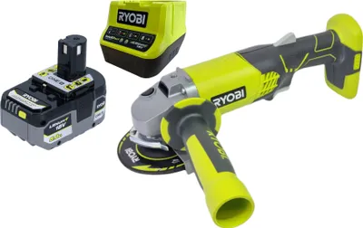 Produktbild von RYOBI R18AG-0 Akku Winkelschleifer 18 V ONE+ 115 mm + 1x Akku 5,0 Ah + Ladegerät