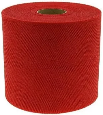 Tüll Rot 12,5 cm x 100 m Rolle