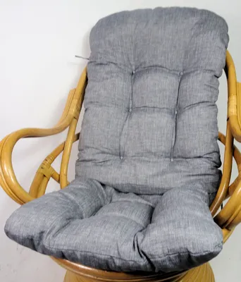 Produktbild von Rattani Auflage/Polster für Schaukelstuhl, Drehsessel, Ersatzpolster Gr. 135 x 60 x 15 cm, Nuevo Loneta grau -  EU