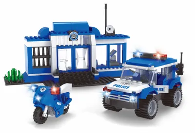 Produktbild von Kompatibles BLOXO-Baukasten: Polizeistation, 194 Teile