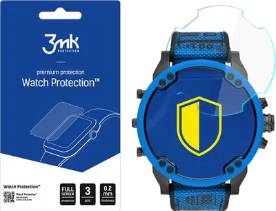 Produktbild von 3mk Display Hybridglas Watch Protection für Diesel DZ-7434 0,2mm (3 Stück)