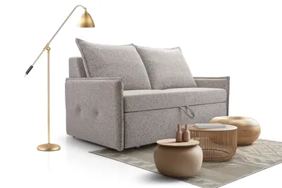 Produktbild von AX LIVING Valdoria Moderne Sofa mit Kissen beige Schlafsofa 165 cm